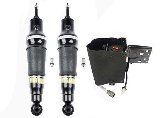 53400 1LA4A 53400 1LA4B Para Nissan Armada 2017-2020 Infiniti QX56 QX80 2011-2017 Choques de suspensión de aire trasero + bomba del compresor de suspensión de aire.