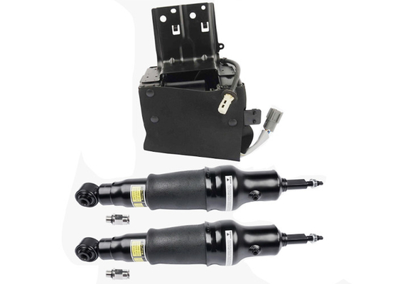 53400 1LA4A 53400 1LA4B Para Nissan Armada 2017-2020 Infiniti QX56 QX80 2011-2017 Choques de suspensión de aire trasero + bomba del compresor de suspensión de aire.