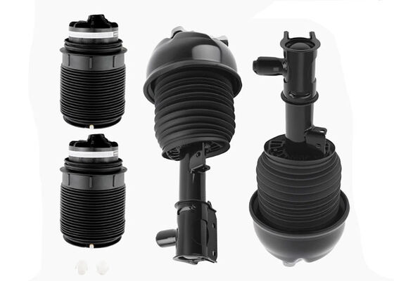 A2123204325 A2123204425 Amortiguadores delanteros de suspensión neumática + Bolsa de resorte neumático trasero para Mercedes Benz Clase E W212 W218 AWD 4 MATIC