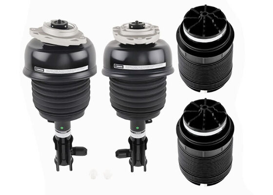 A2123204325 A2123204425 Amortiguadores delanteros de suspensión neumática + Bolsa de resorte neumático trasero para Mercedes Benz Clase E W212 W218 AWD 4 MATIC